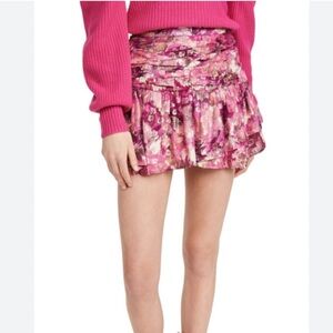 Loveshack fancy moe skirt Pink and Gold Patterned